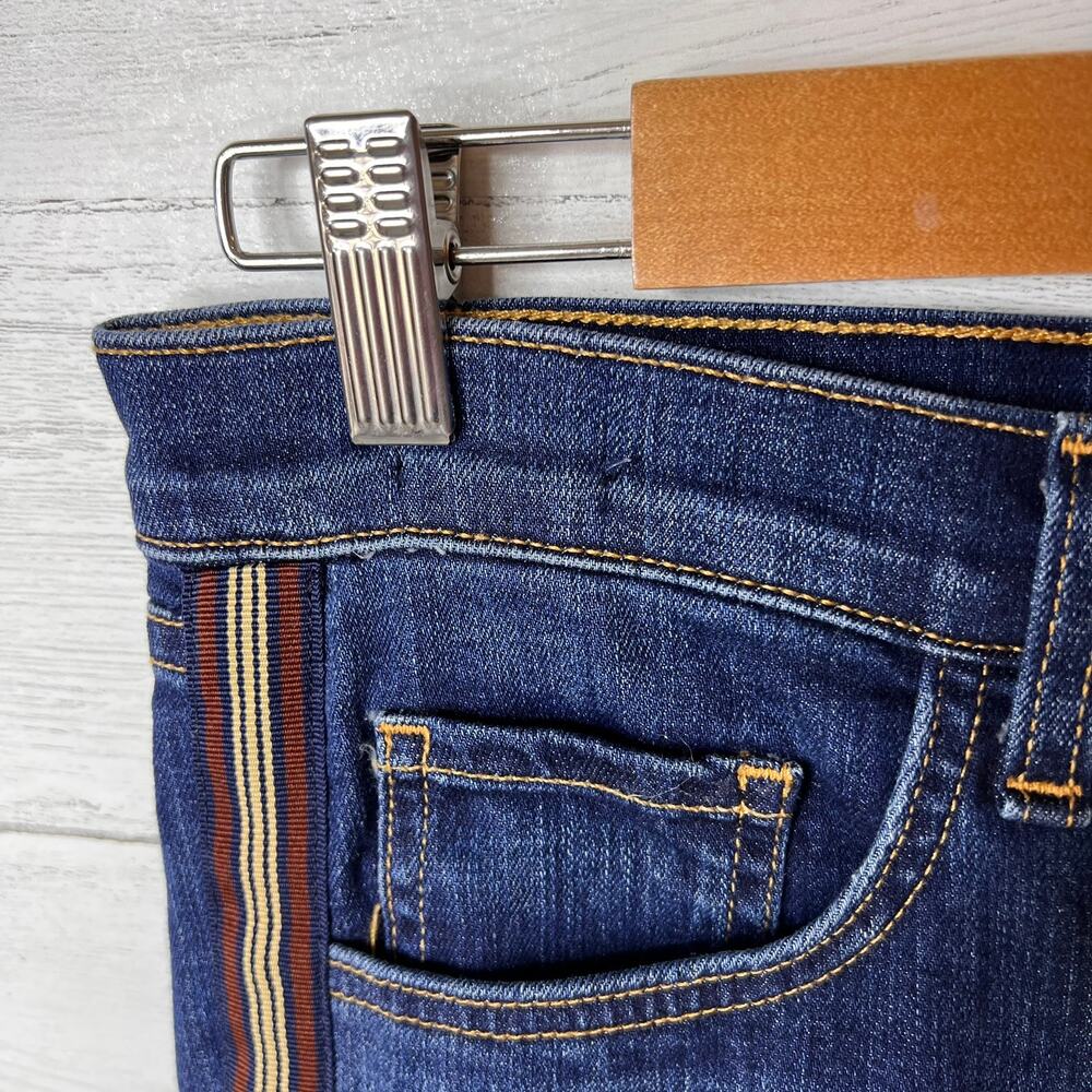 Veronica Beard Jeans Womens Size 29 Carolyn 10" Baby Boot Tux Stripe Button Fly - Picture 8 of 16
